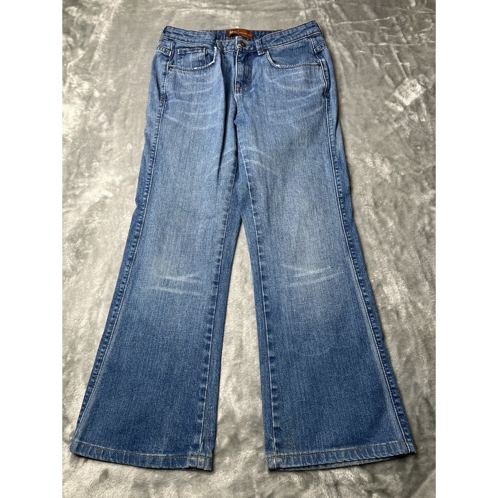 Lee Jeans Women Size 7/8 Short One True Fit Womens Bootcut Wash Blue